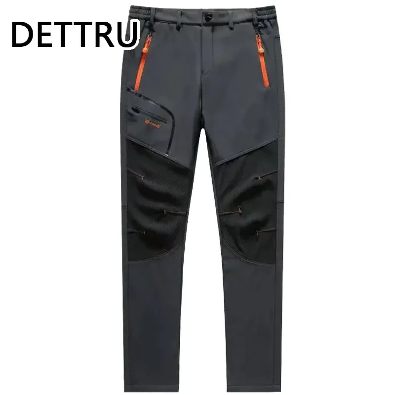 Men Outdoor Elastic Pants Camp Fish Trekking Climb Hiking Sport Travel Training Run Trousers breathable summer  fall