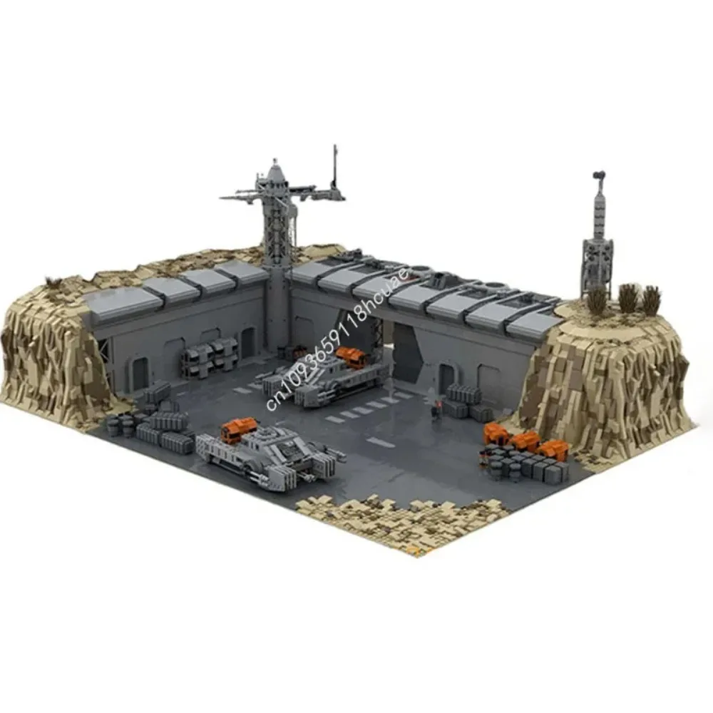 Star Battle 4885PCS Moc Costruzione modulare Tatooine Hangar Creativo Bambini Giocattolo di mattoni Costruzione di compleanno Blocchi regalo di Natale