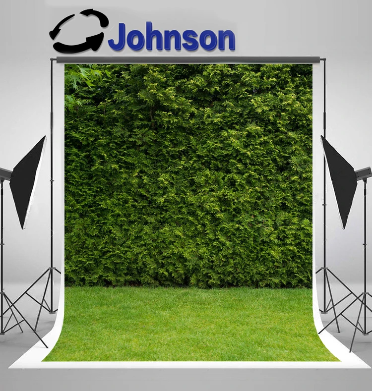 

JOHNSON Green Leaves Wallpaper Texture Grass photo backdrop High quality Computer print wedding backgrounds