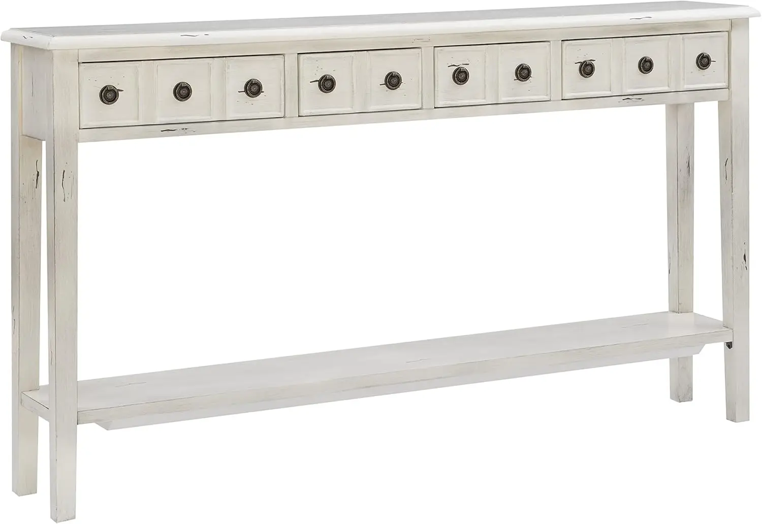 

Furniture Sadie Cream Long Storage Console Table, Multicolor