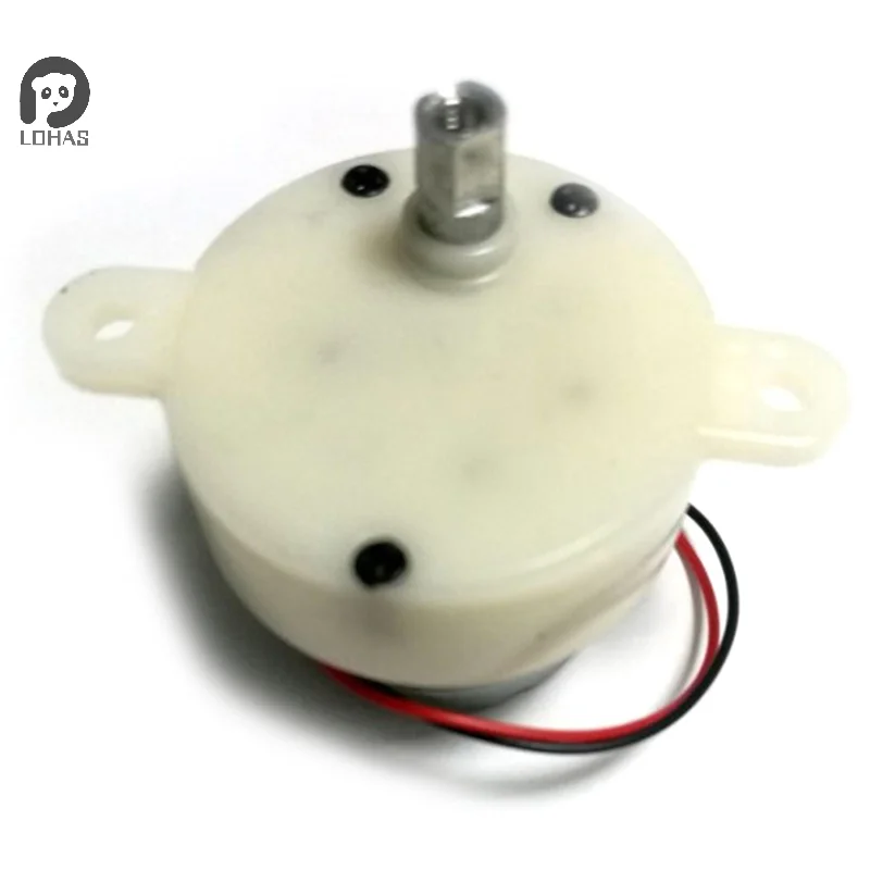 JS30 Micro Gear Motor DC 6V Plastic Gear Electric Motor 5RPM 100RPM Φ5mm D Shaft Reversible for Automation Equipment