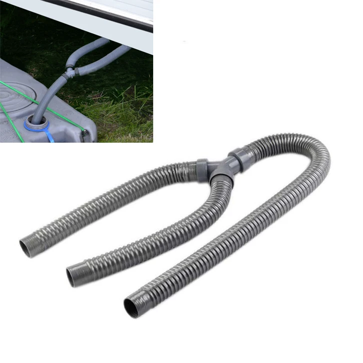 1pc Caravan Waste Water Outlet Y Hose Connector Pipe For Motorhome/Caravan/Camper Accessories 30mm Caravan Y Hose Connector Pipe