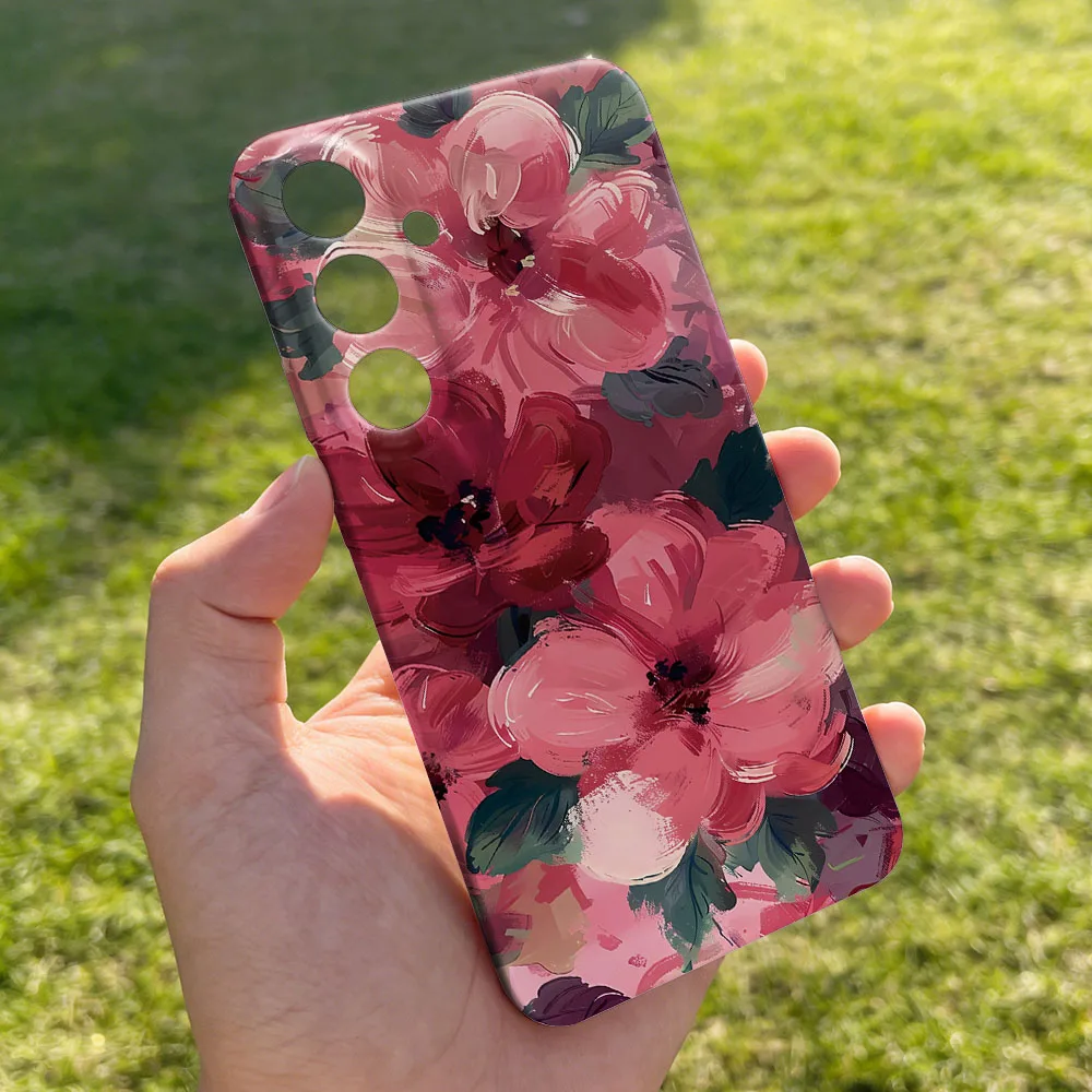 Phone Case For Samsung S26 S25 S24 S23 S22 Plus S21 Ultra Edge S23 S24 S25 FE Watercolor Flower Hard PC Bumper Phone Cover view 6