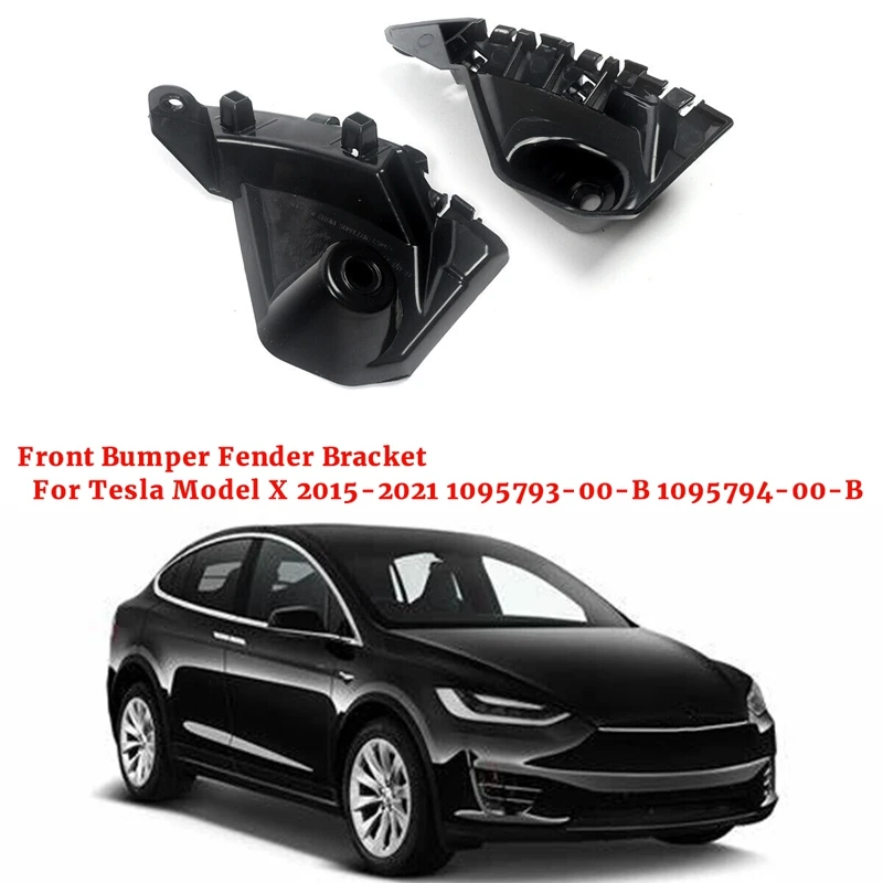 Left&Right Front Bumper Fender Bracket Mount Support For Tesla Model X 2015-2021 Parts 1095793-00-B 1095794-00-B 1047092-00-H