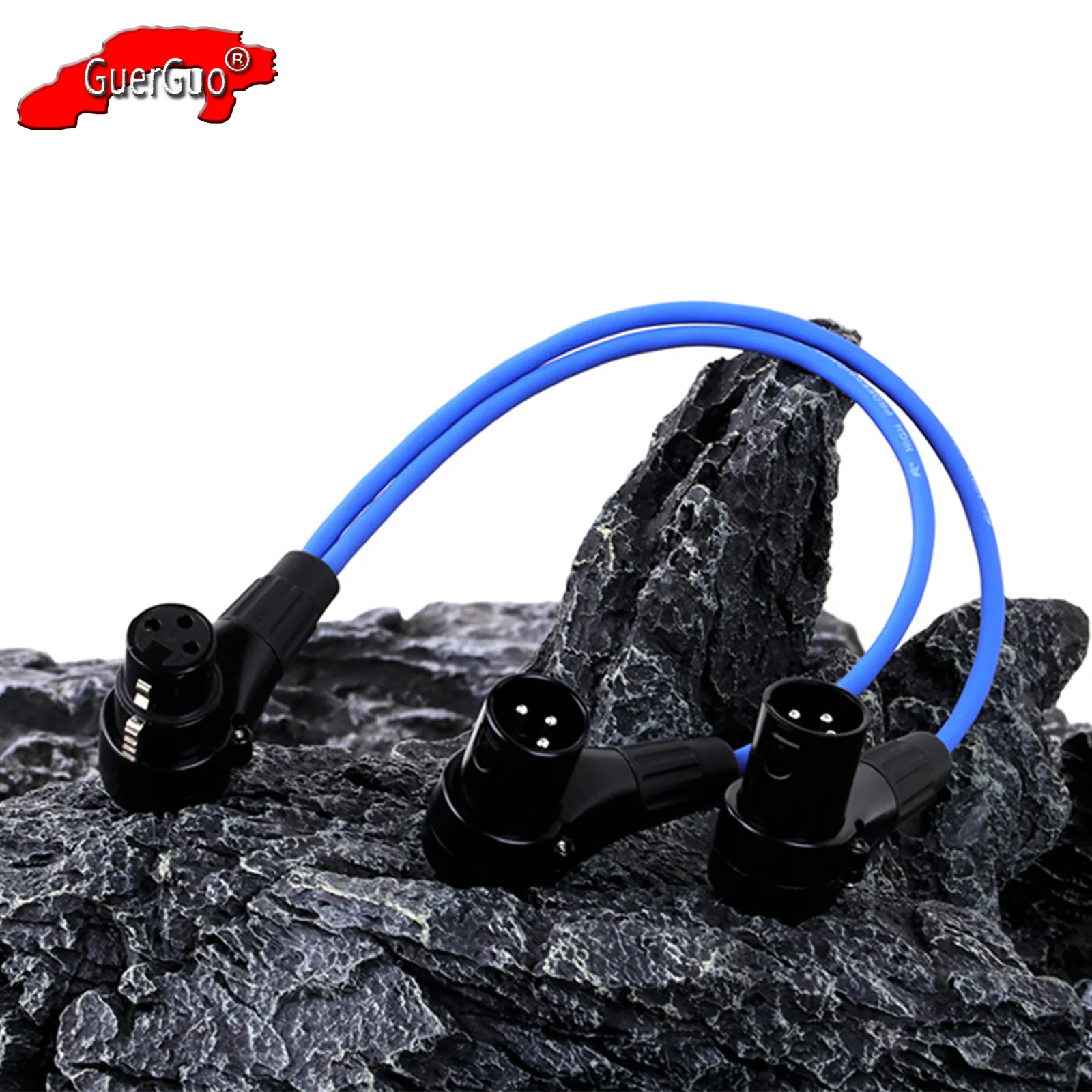 

XLR Splitter Cable 3Pin XLR Female to Dual 3Pin XLR Male Plug Shielded Line Balanced MIC Audio Extension Cord for Speaker Mixer