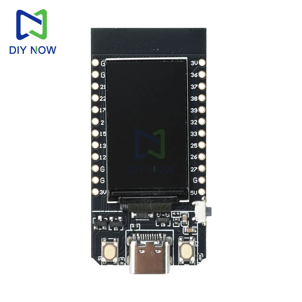 ESP T-Display ESP32 Entwicklungsboard WiFi Bluetooth 1,14 Zoll IPS LCD Wireless Controller Modul CP2104 4 MB für Arduino Typ-C