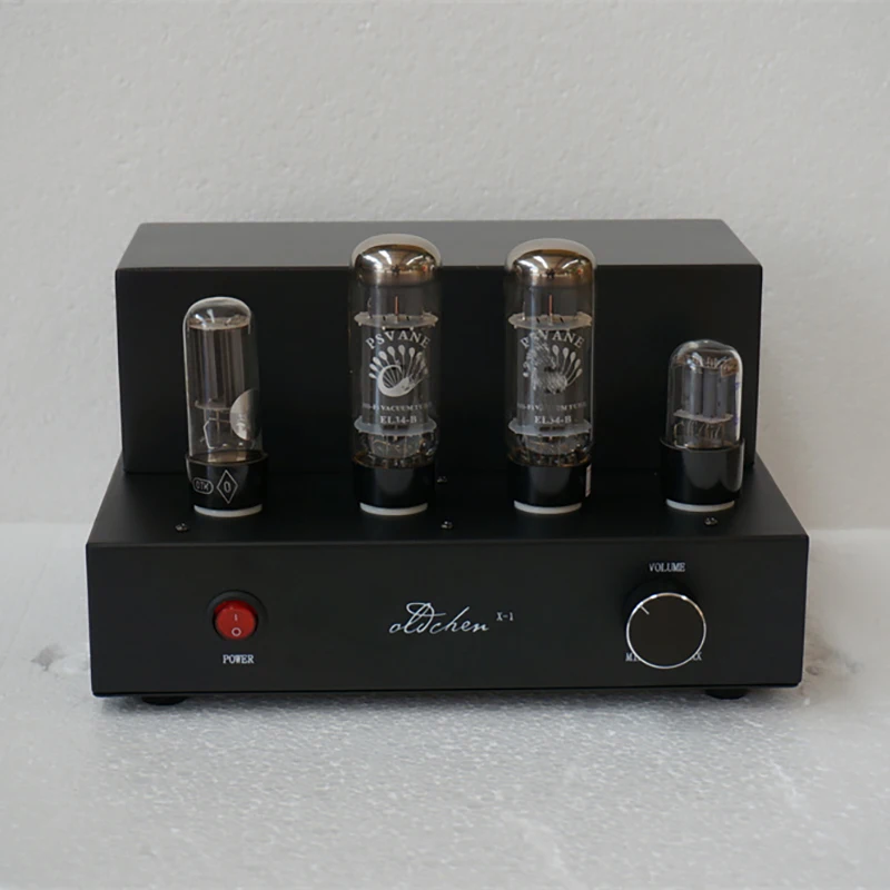 Oldchen El34 amplificador de tubo de vacío Clase A amplificador de sonido Hifi alta potencia 10w cine en casa Bluetooth 5,0 amplificador doméstico de alta gama