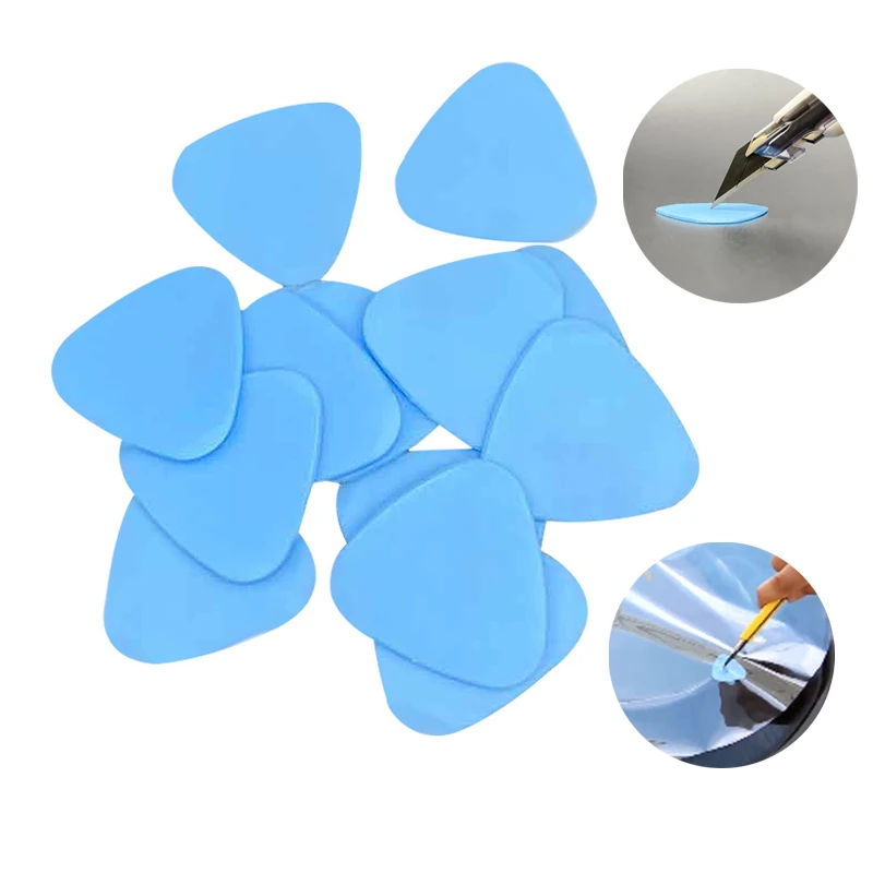 

10Pcs Triangle Hard Plastic Scraper Mobile Phone Pry Opening Tool Auto Window Tint Foil Car Scraper Car Stickers Cutting Tool