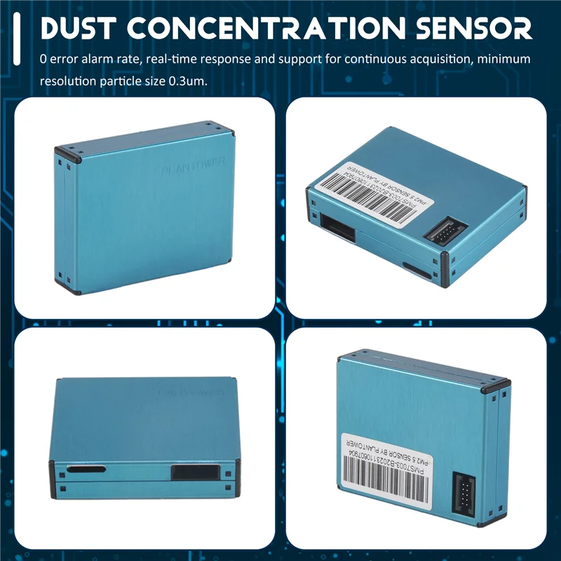 Sensor de poeira ABLU-PM2.5 PMS7003 / G7 Sensor digital PM2.5 de formato fino (placa de transferência incluída + cabo)