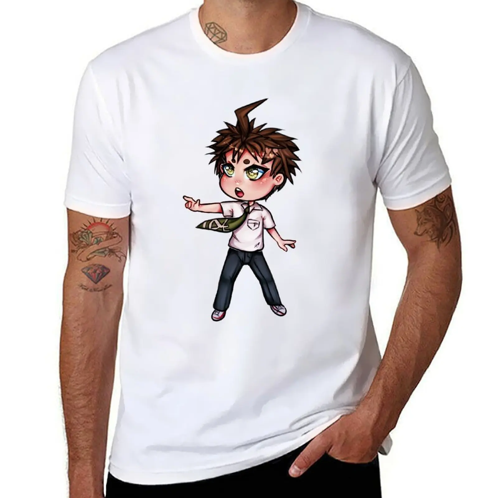 

Chibi Hajime (Danganronpa) T-Shirt t shirt man luxury cotton t shirts high quality T-Shirt