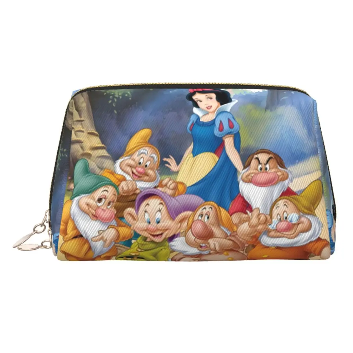

Custom Snow White And The Seven Dwarfs Cute Toiletry Bag for Movie Makeup Cosmetic Organizer Ladies Beauty Storage Dopp Kit Box