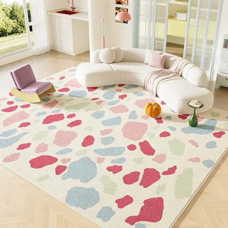 Dopamine Color Living Room Decoration Soft Carpet Washable Rugs for Bedroom Anti-slip Cloakroom Floor Mat Large Area Lounge Rug