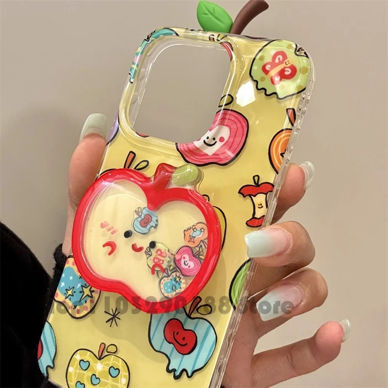 الكورية لطيف الكرتون الرمال المتحركة أبل قوس قبضة الهاتف Tok Griptok حامل الدائري آيفون 17 16 حامل حامل دعم فتاة هدية