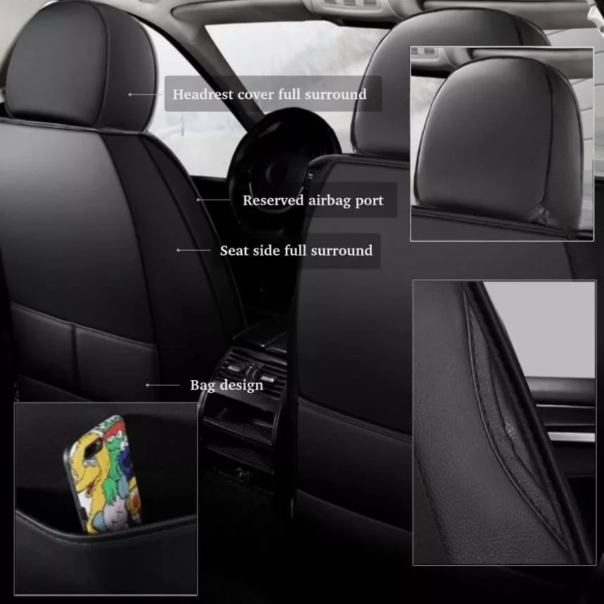 

Universal 5-Seats For Mercedes-Benz Car Seat Cover Full Set Front Rear Protector Cushion PU Leather Car Seat Cushion Waterproof