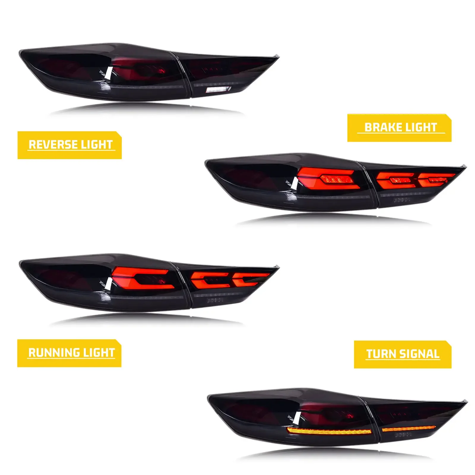 Zhengwo Manufacturer LED Tail Light  for Hyundai Elantra 2016 2017 2018 Sequential Rear Lamp plug and playcustom