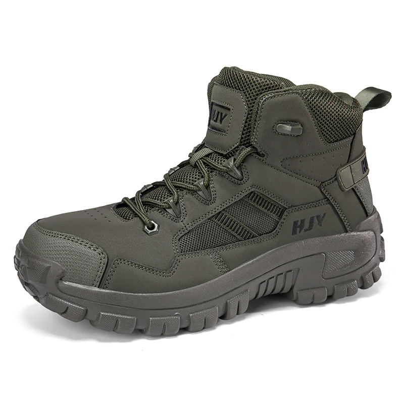 

Casual Sneakers Men Lace-up High-top Comfortable Wear-resistant Breathable Hiking Shoes Men Shock-absorbing Outdoor Sports Shoes