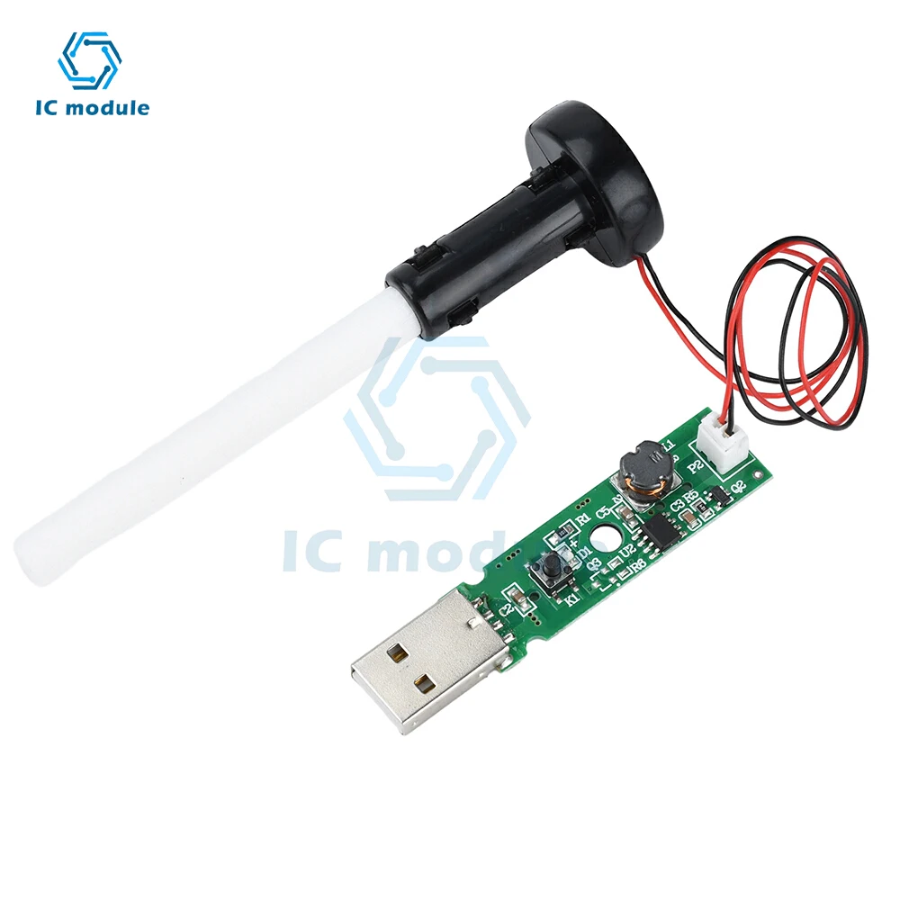 1.5-2W USB Mini Single Spray Humidifier Atomization Module Ultrasonic Atomizing Humidifier Module Air Atomization Driver Board