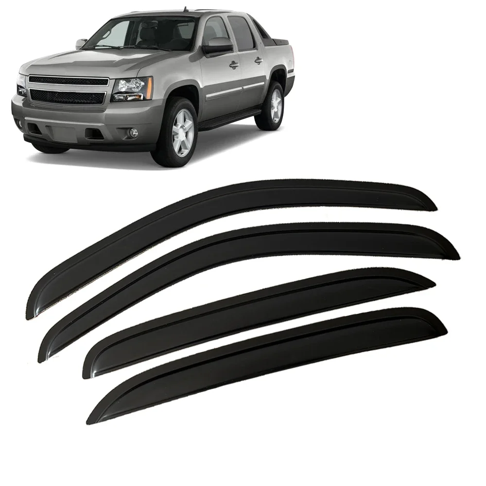 Window Visor for CHEVROLET AVALANCHE GMT900 2007 2008 2009 2010 2011 2012 2013 Weathershied Door Visor Wind Sun Rain Guards Side