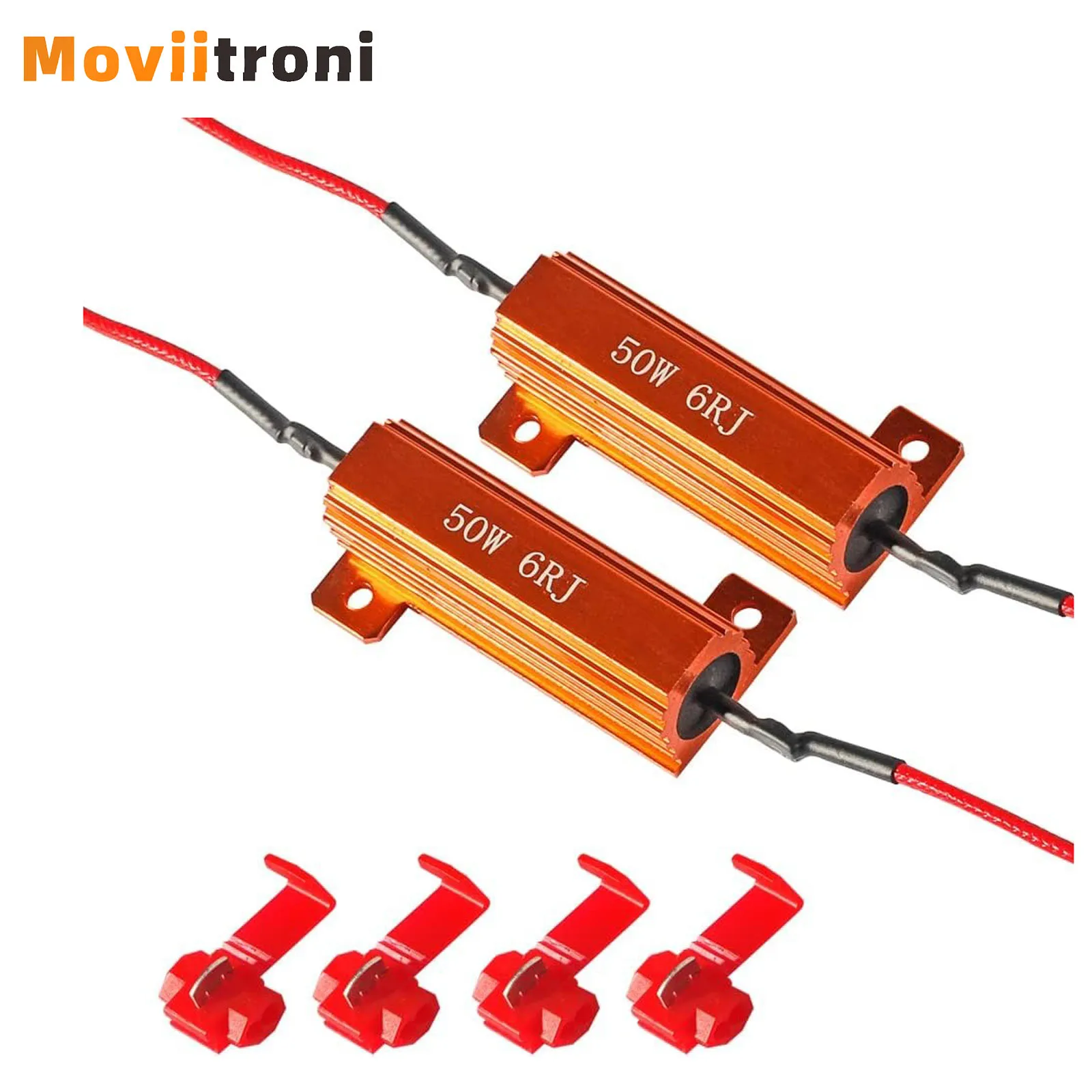 

2 шт. резистор нагрузки 50 Вт 6 Ом 8 Ом мигающие декодеры светодиодные контроллеры указателей поворота