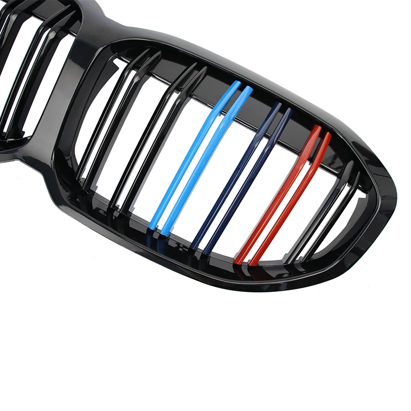 BMW 1 시리즈 F40 2020-용 프론트 범퍼 듀얼 그릴 ABS 글로스 블랙 M 컬러 부품 자동차 부품 카 그릴