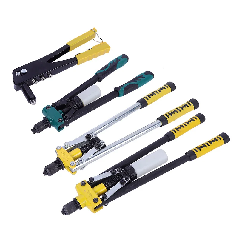 Pistola rivettatrice manuale di livello industriale, rivettatrice a tirante salva-lavoro, strumento manuale domestico in lega di alluminio, chiodatrice, rivettatrice