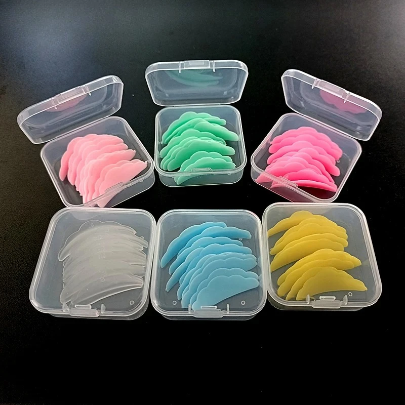 10 Stuks Herbruikbare Wimper Lifting Kit Siliconen Lamineren Pad Wimper Perm Staven 3D Wimpers Extension Curler Pad Make-Up Tool