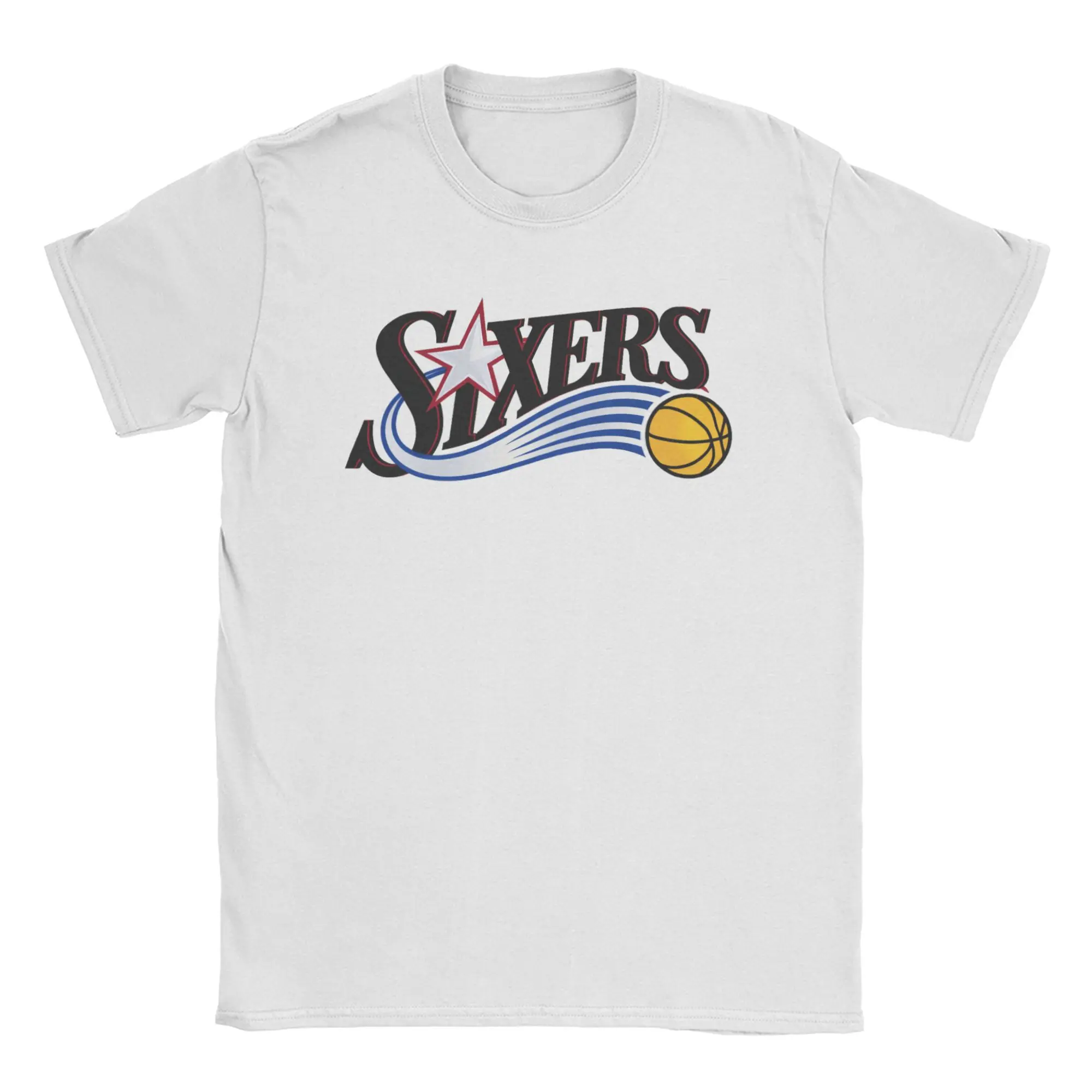 Men Women Sixers 3 Allen Iverson T Shirts  Cotton Tops Funny Short Sleeve Round Neck Tee Shirt Plus Size T-Shirt