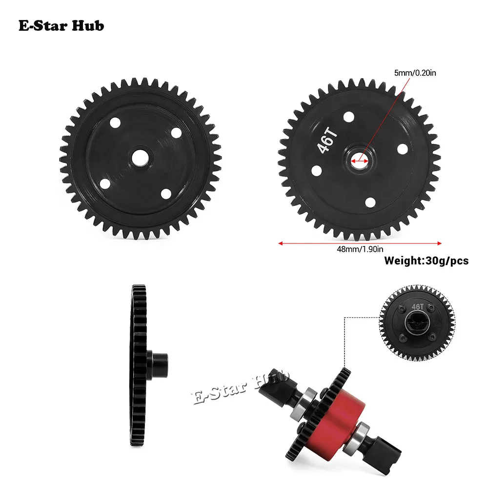 engrenagem-diferencial-media-46t-1m-para-arrma-1-7-f1-infracao-ara310939-rc-carro-atualizacao-de-metal-op-acessorios-pecas