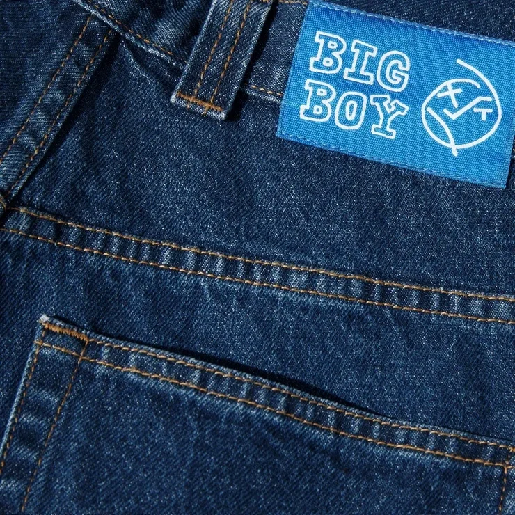 Big Boy Shorts New Y2K Retro Blue Casual Jeans Harajuku Hip Hop Cartoon Graphics Embroidered Baggy Shorts Mens Womens Streetwear view 5