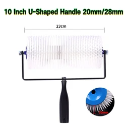 10inch height 20mm/28mm Spiked Roller Brush Self-leveling Cement Tools 25cm Plastic Spike Roller for Epoxy Floor Paint spike