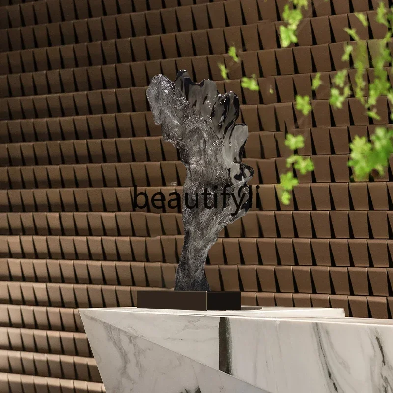 

yj5 Modern Light Luxury Ornament Abstract Art Decoration Transparent Resin Sculpture