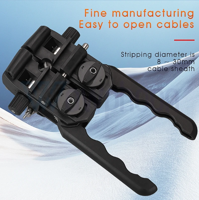 OP-GBF9 Optical Fiber Stripper, Longitudinal Cable Jacket Slitter, Cable Sheath Opening Cutter, 8-30mm Same as AUA-F9 customized