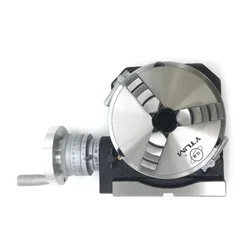 4 inch Indexing Turntable Dividing Head Vertical Horizontal With 80mm Chuck Milling Machine Head Rotary Table