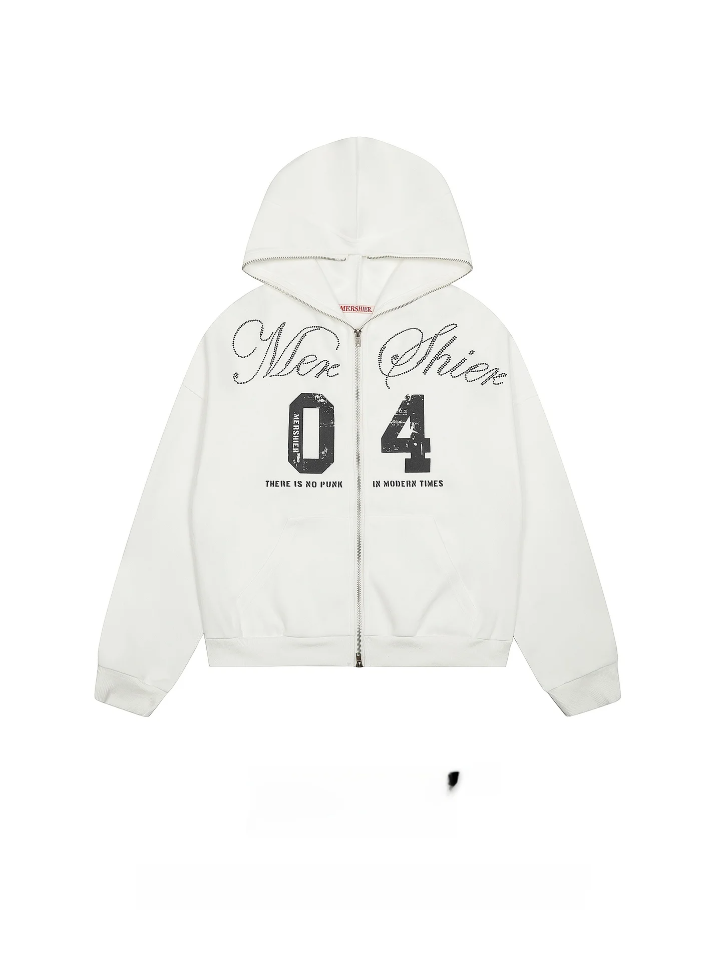 

Куртка-худи K787 в американском уличном стиле с выцветшим принтом и стразами, на молнии, свободного кроя, в стиле ретро, для пар, женская модная