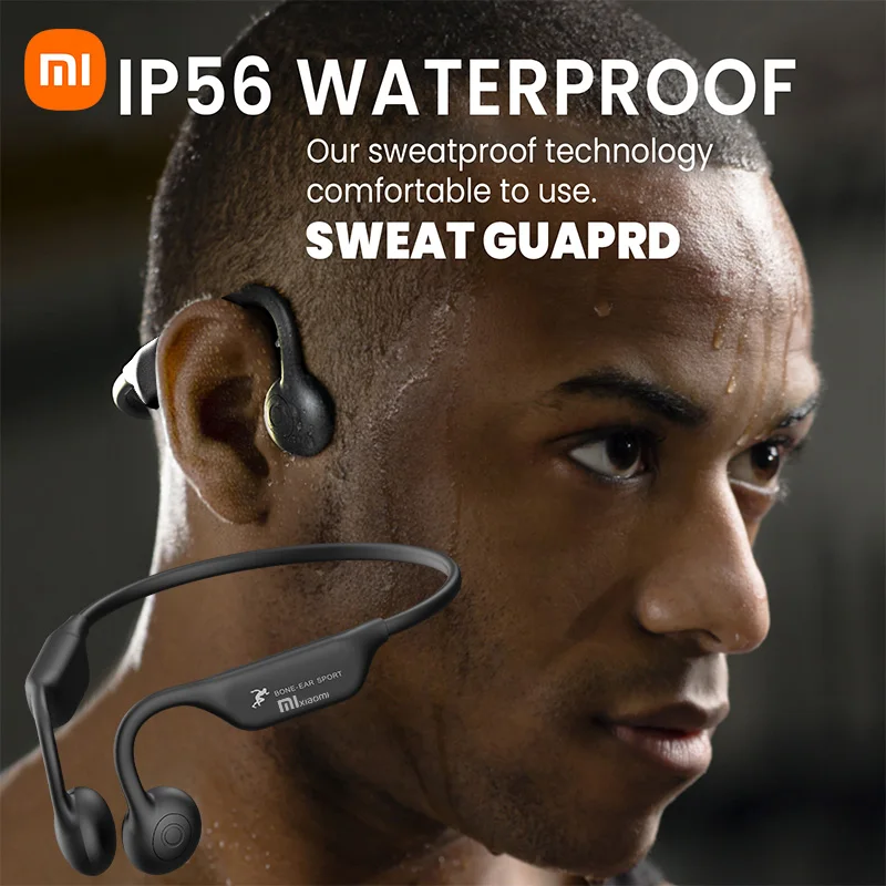 XIAOMI A18 Over Ear Headphone Neckband Wireless Bluetooth5.3 Earphone IP56 Waterproof Headset Bone Conduction Earbuds With Mic