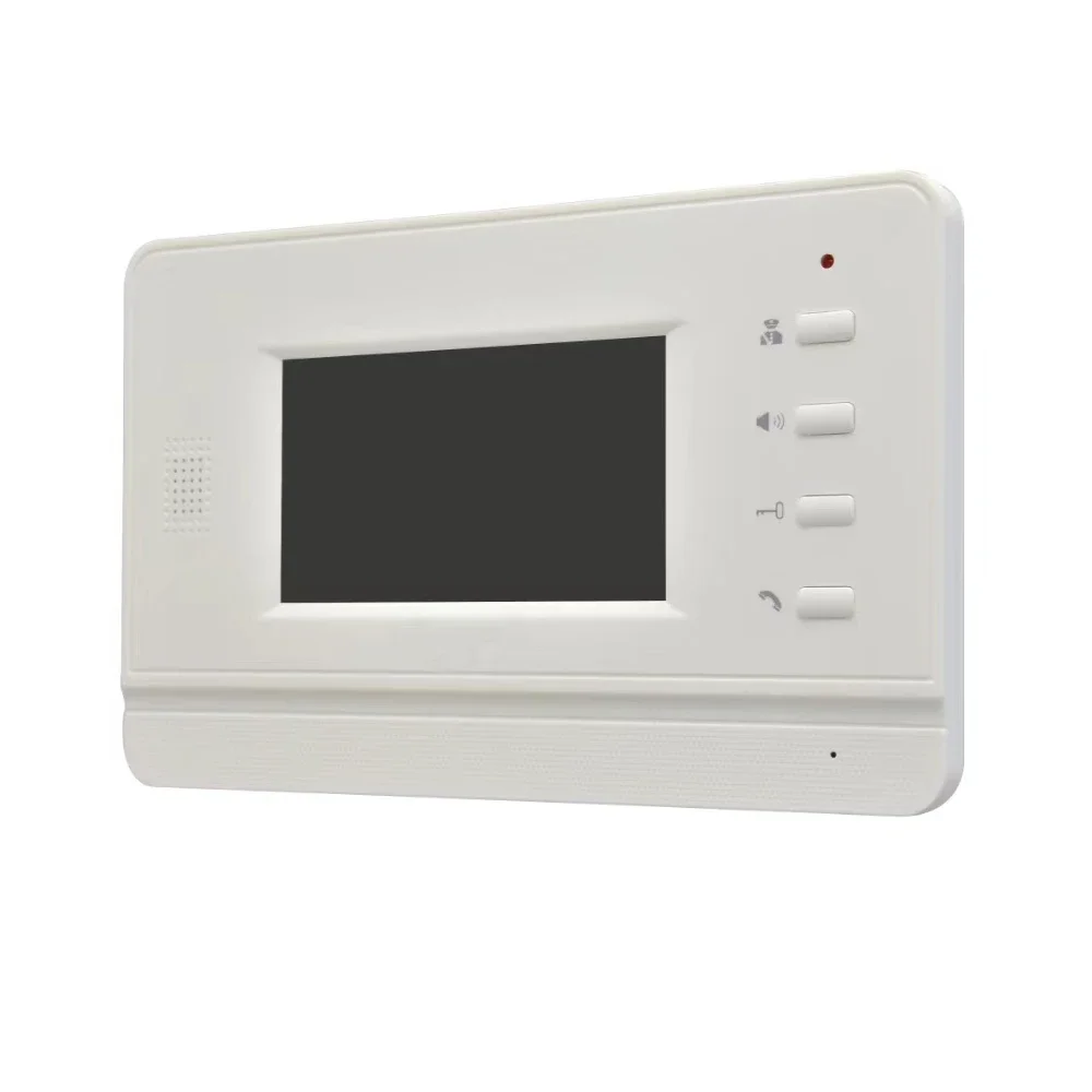 1Set Montaggio A Parete 4 ''Schermo LCD Uso Domestico Interno Videocitofono Visitatore Talk-back Porta Sblocco Campanello Citofono Sistema