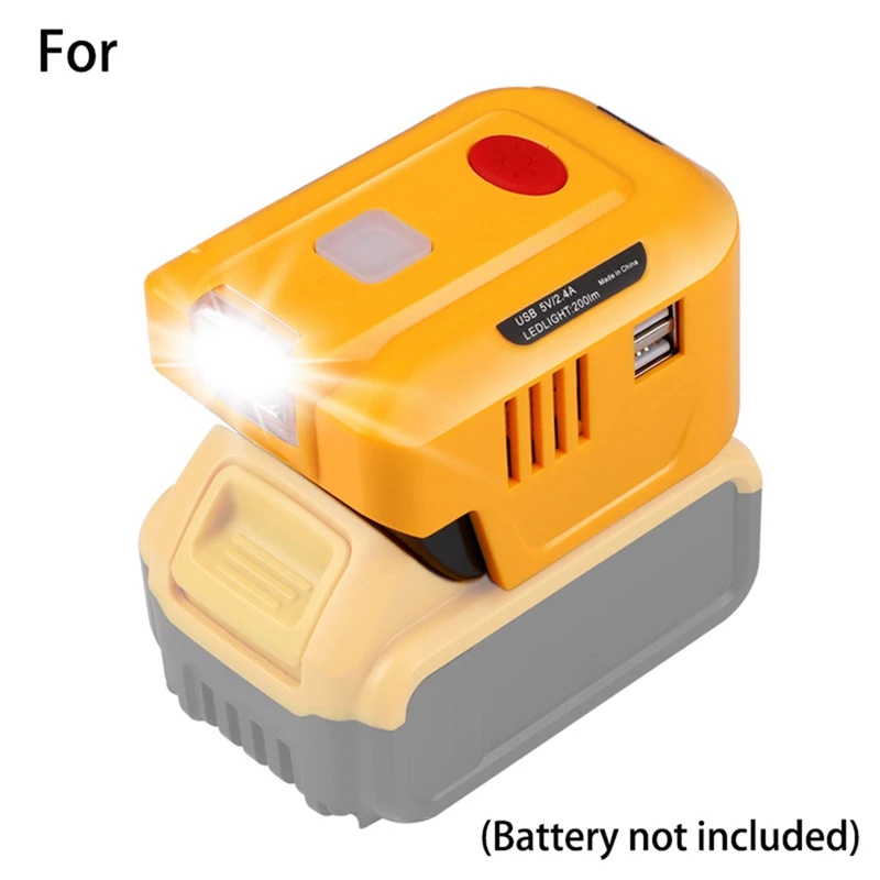 Power Inverter High Quality Power Inverter For Dewalt Battery DC 18-20V To AC 110V Dual USB Outdoor Lithium-Ion Battery