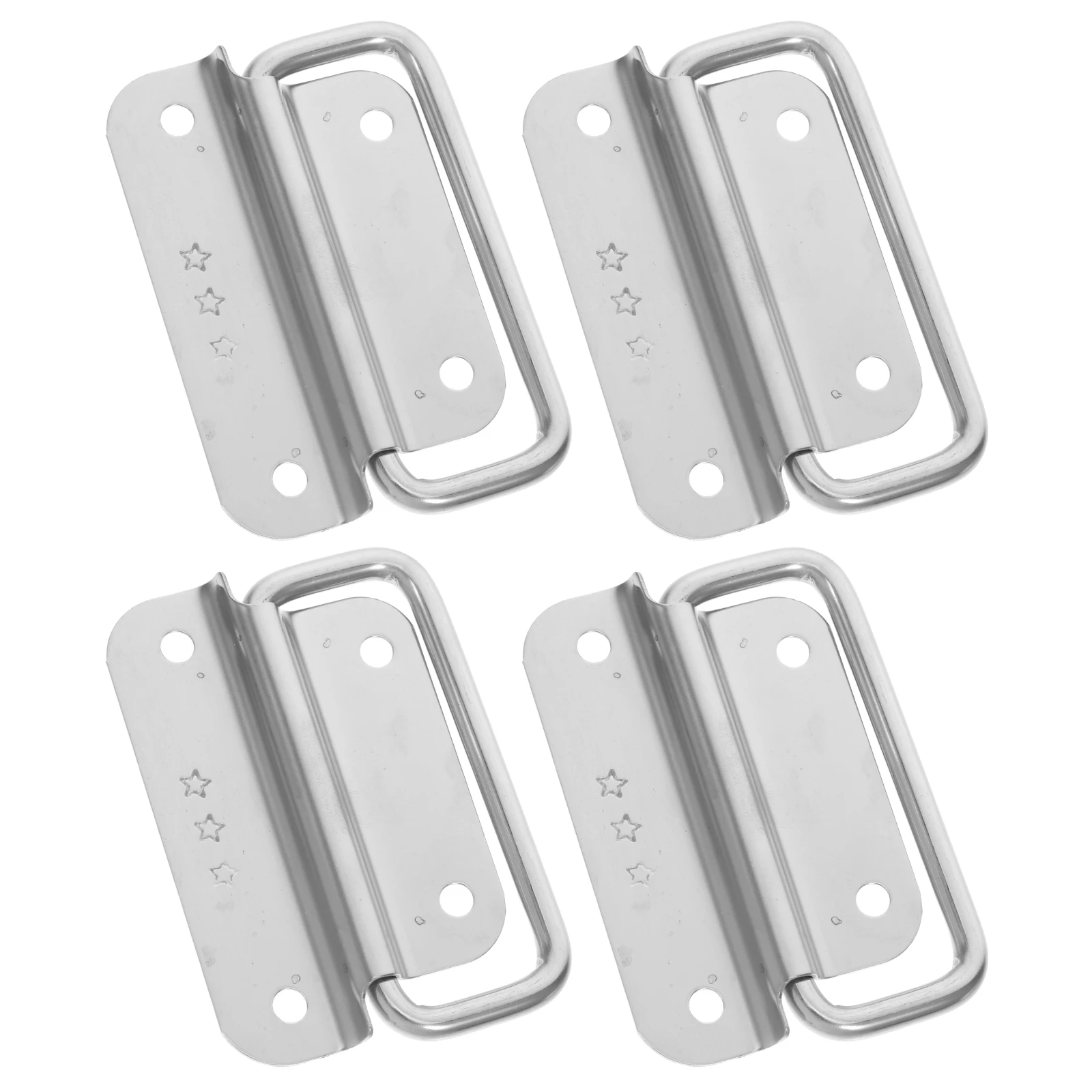 

4Pcs Foldable Stainless Steel Recessed Pull Handles Heavy Duty Durable Furniture Cabinet Drawer Hardware Removable Handle