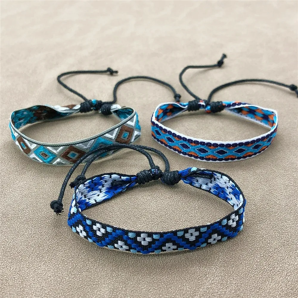 New Bohemia Ethnic Wrap 3pcs/Set handmade Weave Bracelet For Women Men Friendship Couple Bangles Fashion Jewelry Gift Wholesale - Image 4