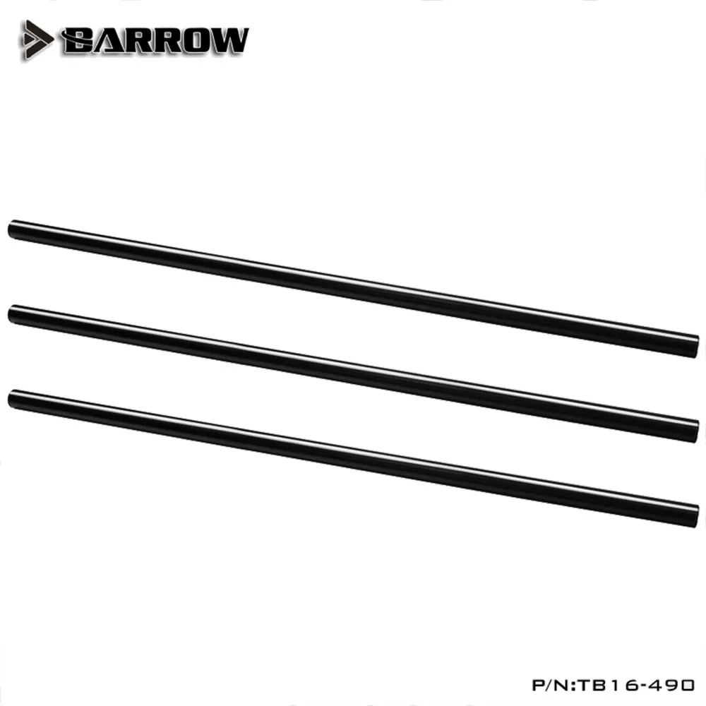 Barrow Metal Tube(ID14mm + OD16mm)1mm Thickness Straight Tube Pre-Bent 90 Degree Copper Tube Black Water-Cooled TB16-490 TSWB-16