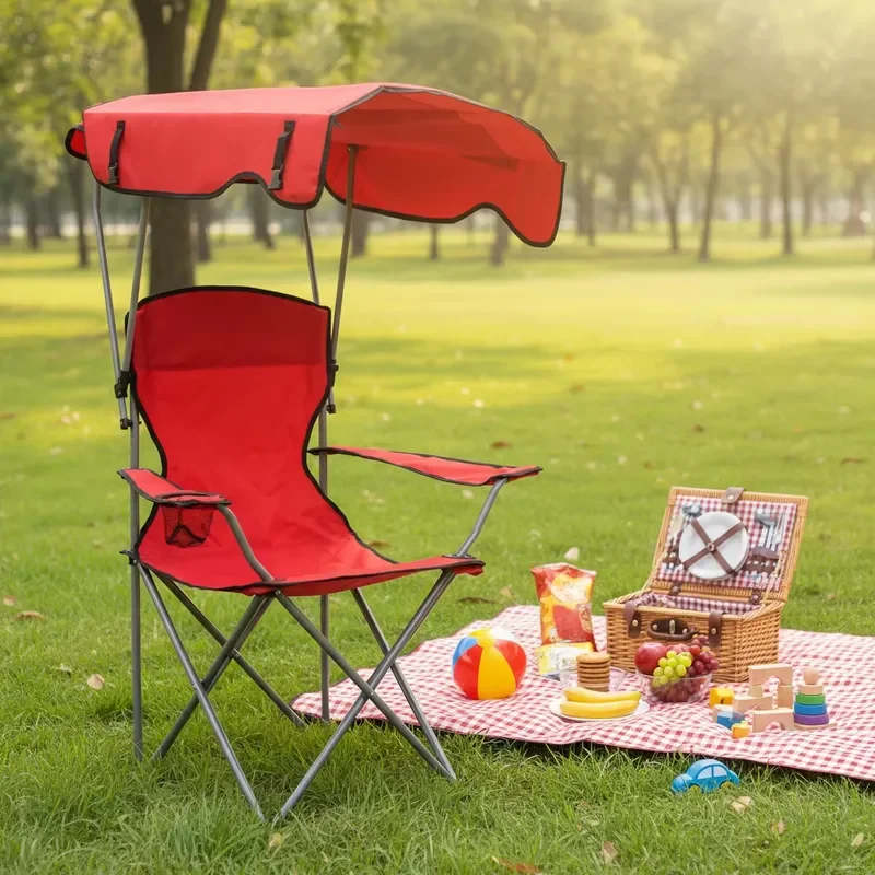 for Lightweight Comfortable Adjustable Umbrella Fishing Chair Outdoor Portable Folding Chair