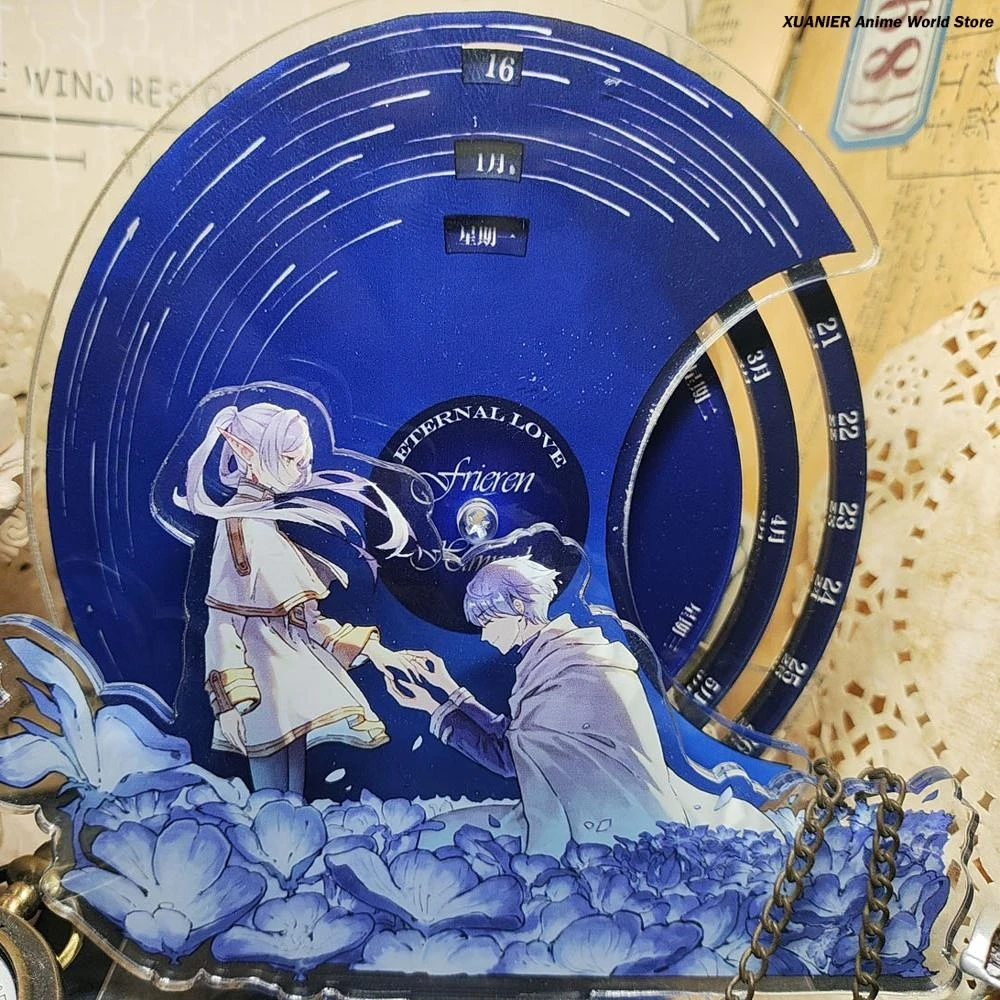 

Аниме периферийные устройства Frieren: Beyond Journey's End акриловая подставка для вечного календаря модель тарелка орнамент стоячий знак декор для косплея