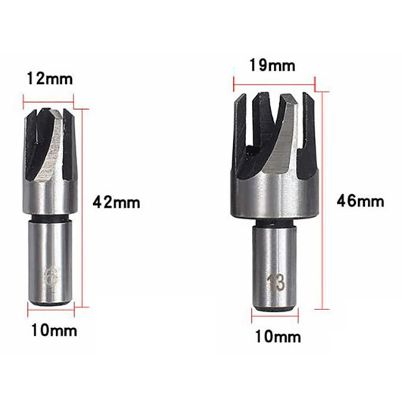 ยอดนิยมตอนนี้ 10 ชิ้น Claw Type Cork Puncher Chamfer Cutter เจาะ Bit Countersunk Bit เจาะ 1/4 นิ้วประแจหกเหลี่ยมชุดเครื่องมือ