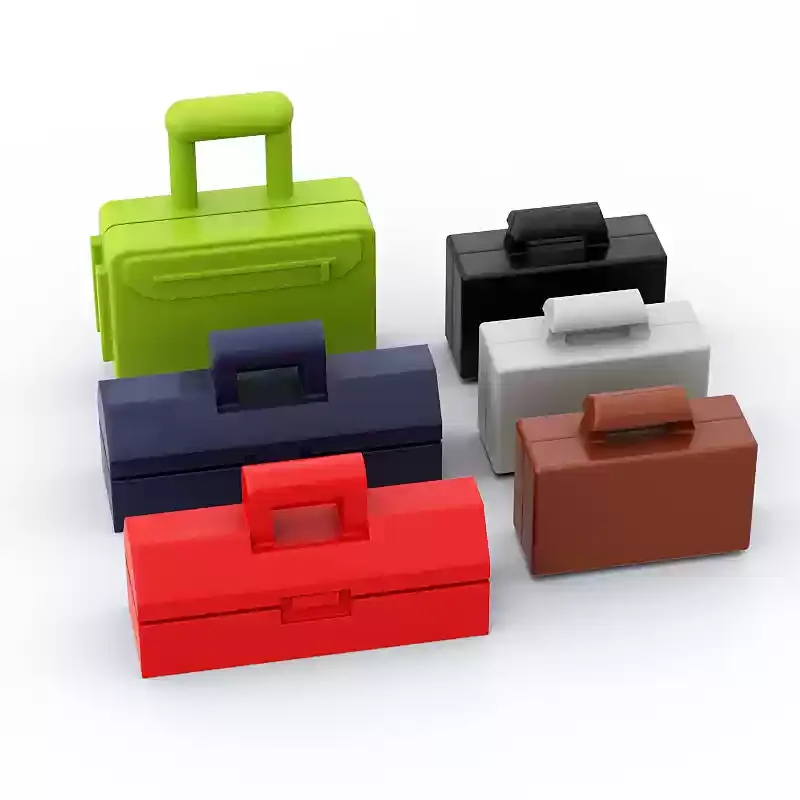 [49Pcs]【50g】 98368 Assembled Handheld Tool Box, Children DIY STEM  Building Blocks Toy, Gifts for MOC creators
