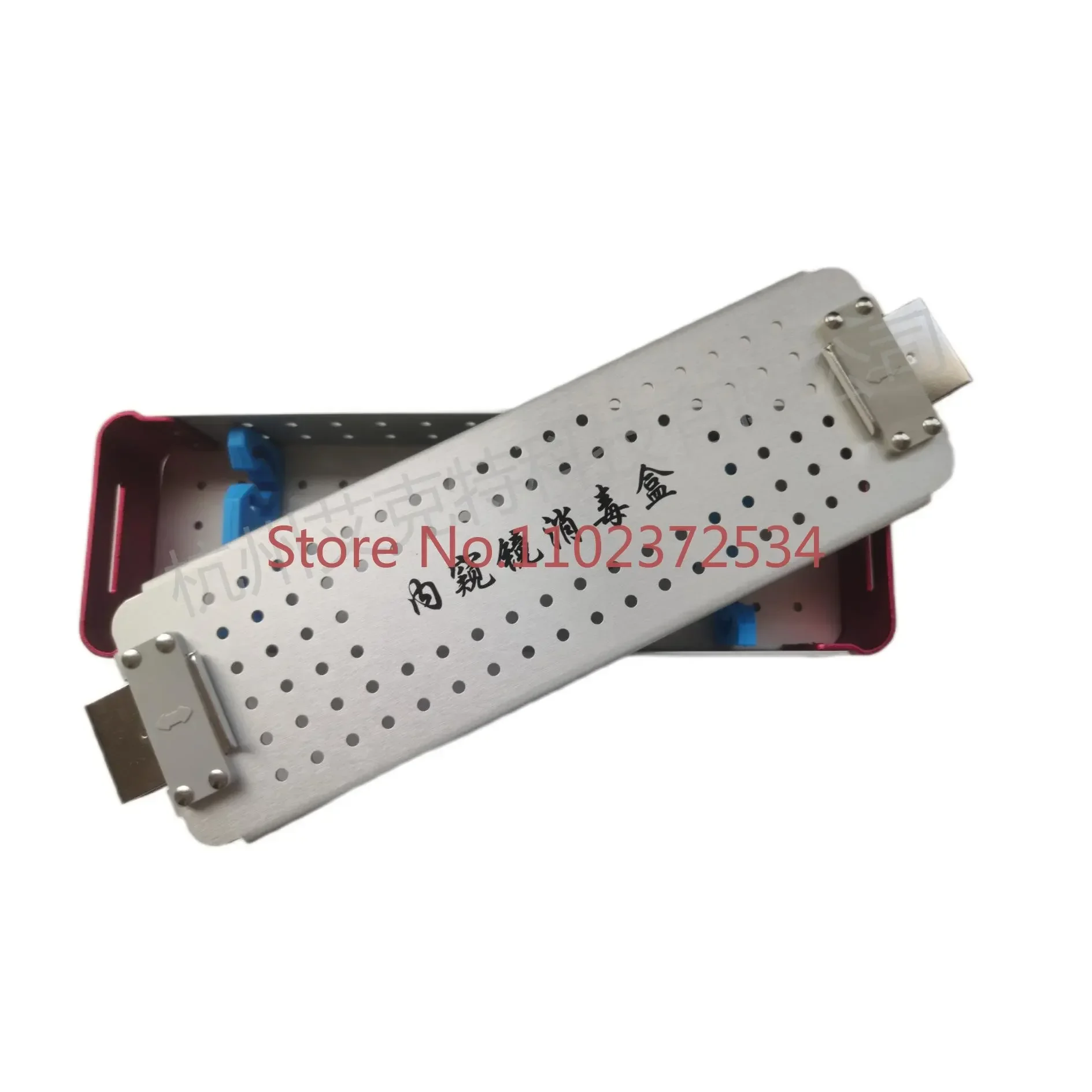 Medical storage aluminum alloy heat-resistant laparoscopic otorhinolaryngoscope uterine cavity arthroscope mesh disinfection box