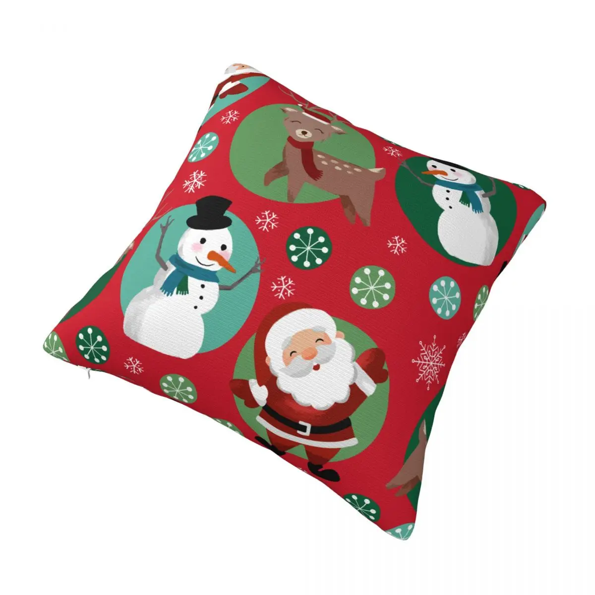 عيد الميلاد السنة الجديدة 2026 المخدة الوجهين الطباعة غطاء وسادة بوليستر هدية سانتا كيس وسادة غطاء السرير انغلق 40X40 #4