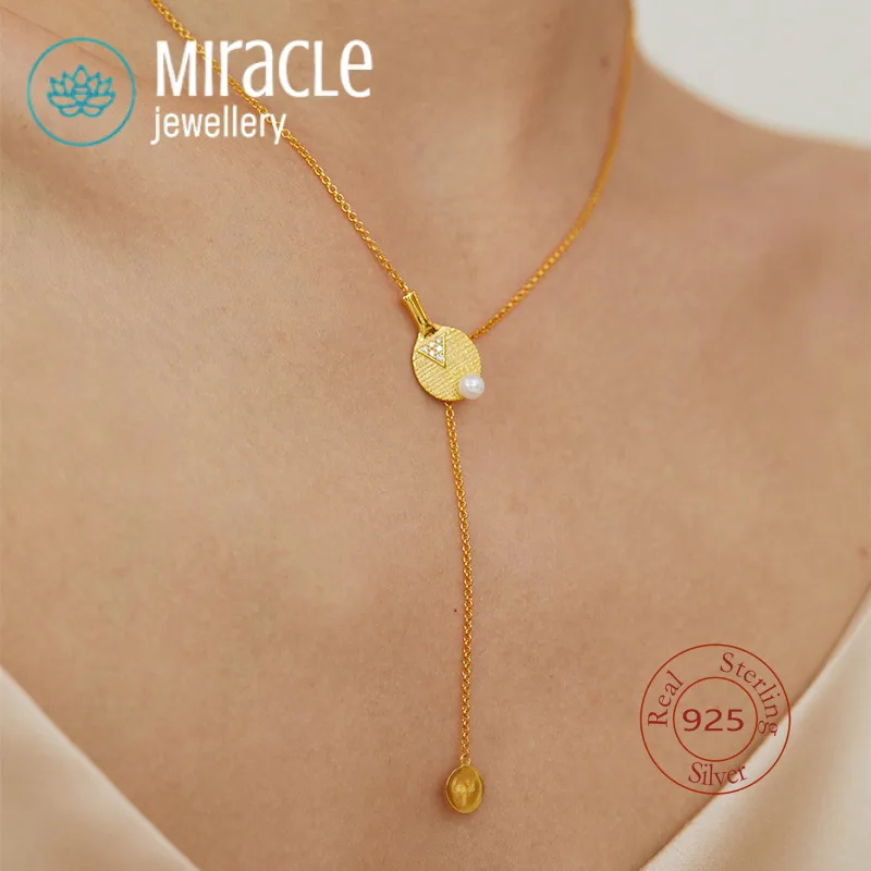 Miracle Sterling Silver 925 Original Invincible Table Tennis Sports Necklace Light Luxury Elegant Design Niche Collarbone Chain