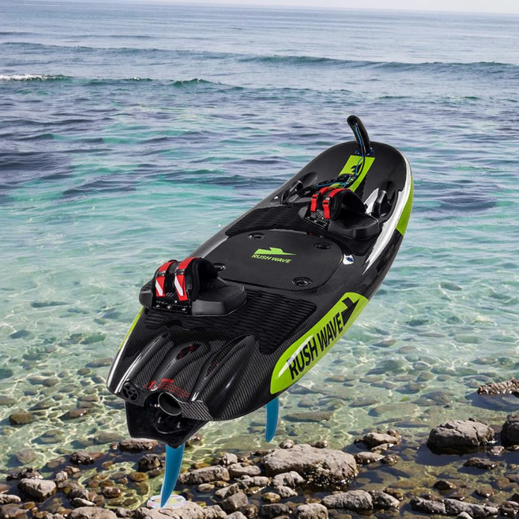 Professional 106cc 9kw Carbon Fiber Stand-Up Paddle Board Drop Stitch Adult Surfboard Electric Starting Ocean Water Sports Bag