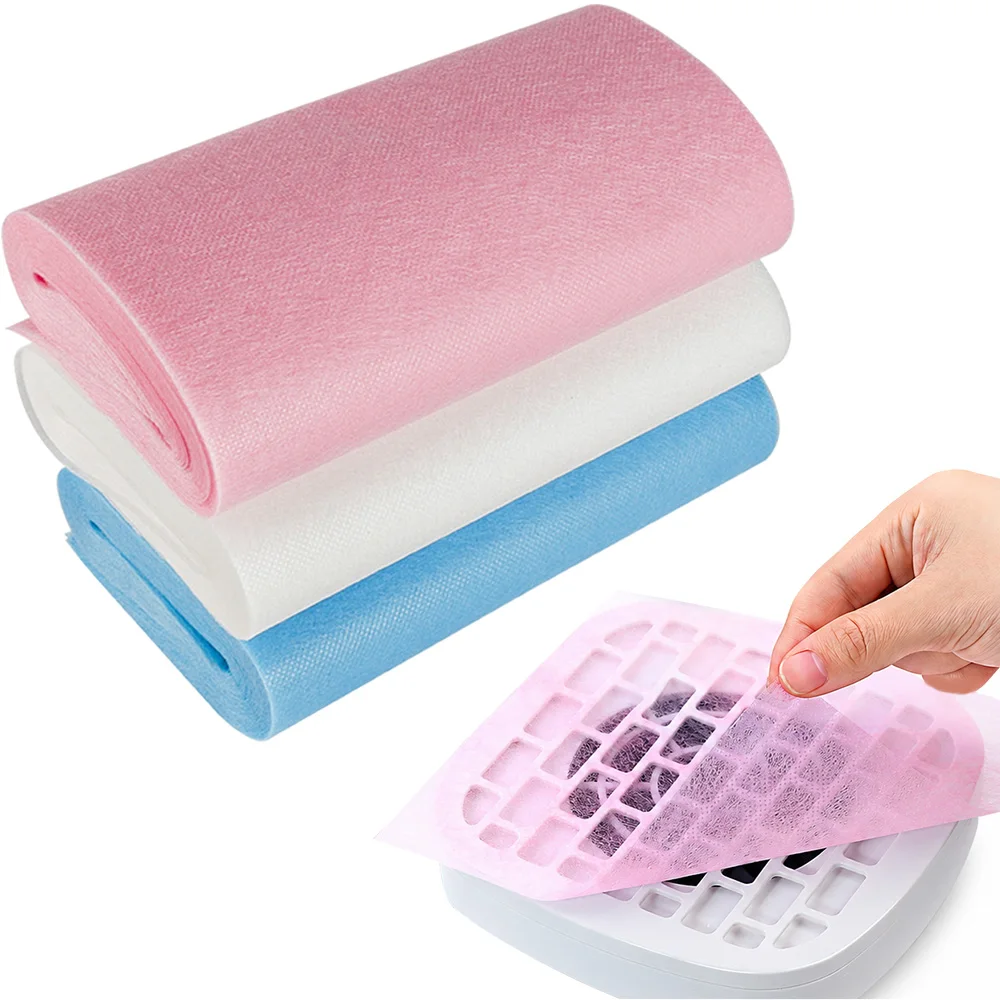 100/300 Sheets Nail Dust Collector Filter Paper Nail Art Vacuum Dust Collector Non-Woven Filter Paper For Manicure Dust Tools