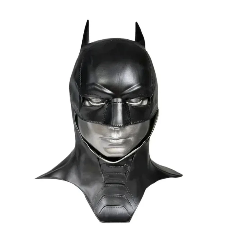 qa156Bulex Erwachsene Männer Fledermaus Superheld Cosplay Bruce Wayne Kostüm Halloween Maskerade Maske Schwarz Latex Zubehör